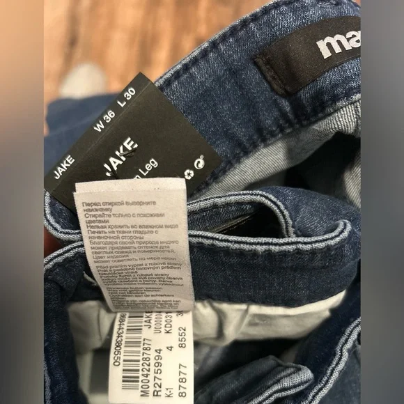 Mavi Men’s High Quality Indigo Slim Fit Jeans: New With Tags!